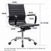 Tuhome Axel Office Chair, Mesh Back, Chrome Gaslift, Fabric Seat, Black SLN7536